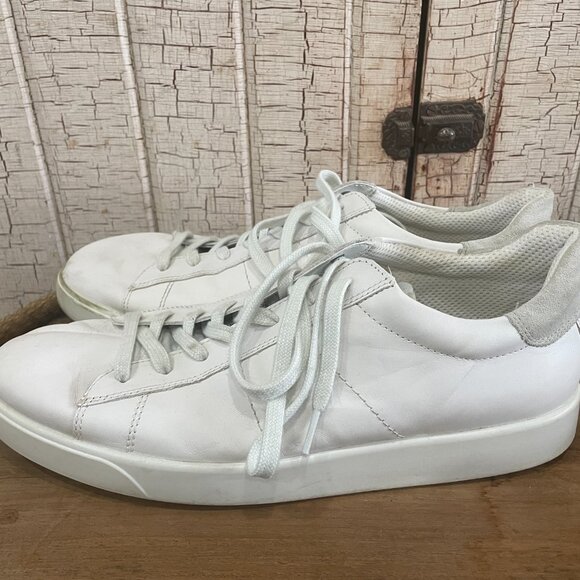 Ecco Street Lite Retro Sneaker 12 -12.5  White - Picture 3 of 6
